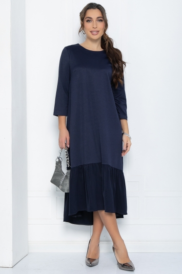 Платье Русалка (синее) П12098