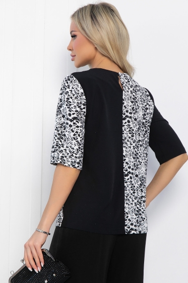 Блуза Шаг вперед (черная) Б12719-25