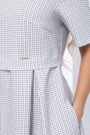 Платье "Кэри" (мятные розы) П7062