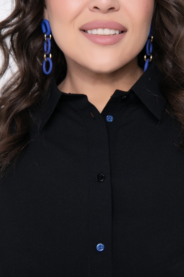 Блуза "Дженис" (черная) Б8638