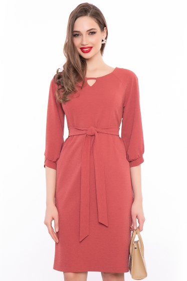 Платье "Венецианская ночь" (коралл) П3040