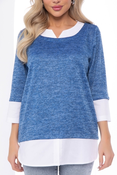 Джемпер "Нежный акцент" (джинс) Б8120