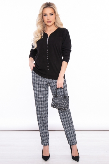 Джемпер "Прикосновение нежности" (блэк) Б2985