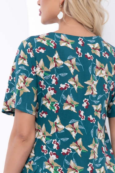 Платье "Нелли" (темная бирюза) П6783