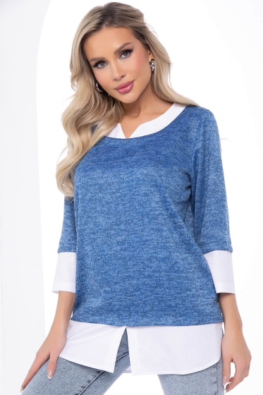 Джемпер "Нежный акцент" (джинс) Б8120