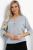 Блуза Капель (светло-серая) Б12837-18М Блуза Капель (светло-серая) Б12837-18М