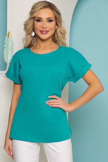 Блуза "Красотка" (зеленое море) Б3535