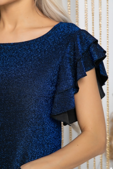 Платье Элиза (синий металик) П12186-36