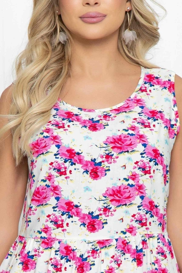 Платье "Танец ветра" (розы) П5441