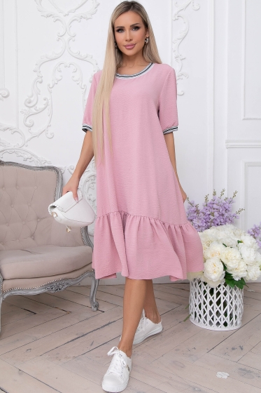 Платье "Рита" (розовое) П8916