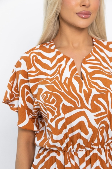 Платье Кристи (рыжее) П13869-35М