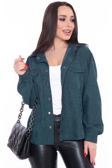 Рубашка "Будь в тренде" (изумруд) Б3162