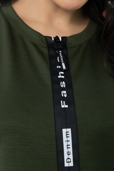 Платье Земфира (хаки) П11439