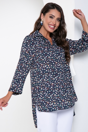 Рубашка "Классика времени" (мелкий цветочек) Б2477