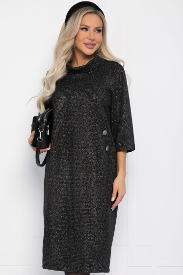 Платье Конфетти (черное) П12635-18
