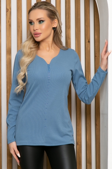 Джемпер "Прикосновение нежности" (джинс) Б4746