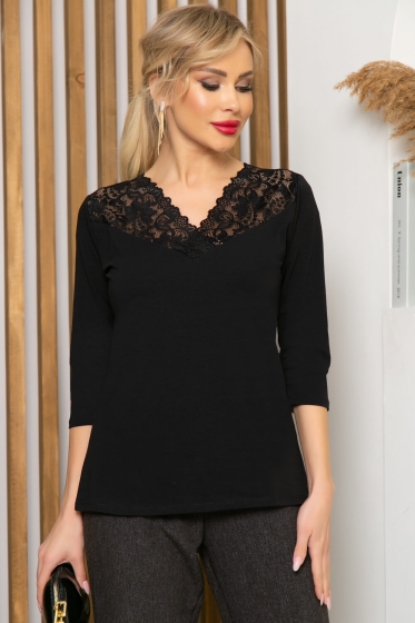 Лонгслив "Мечта кокетки" (блэк) Б4662