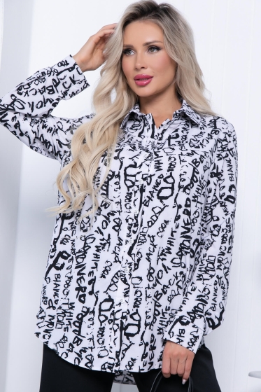 Рубашка "Алеста" Б7193 (надписи)