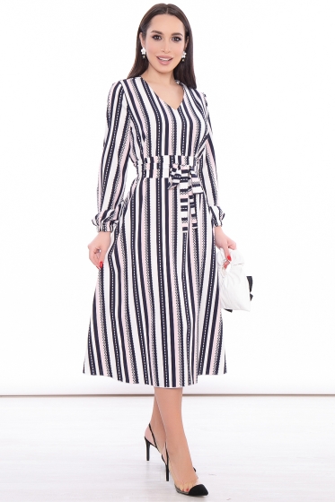 Платье "Шарлиз" (полоска) П3217