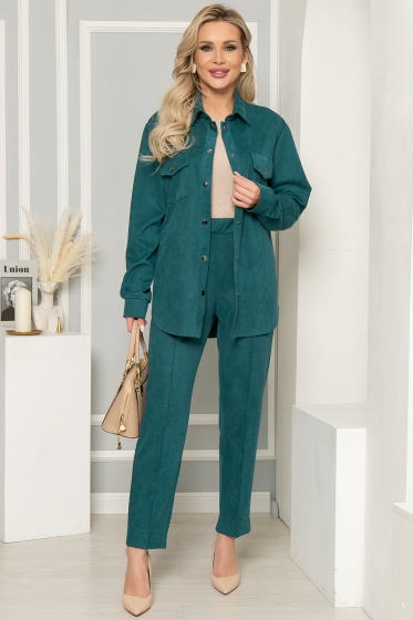 Костюм "Стильное вдохновение" (изумруд) К4990