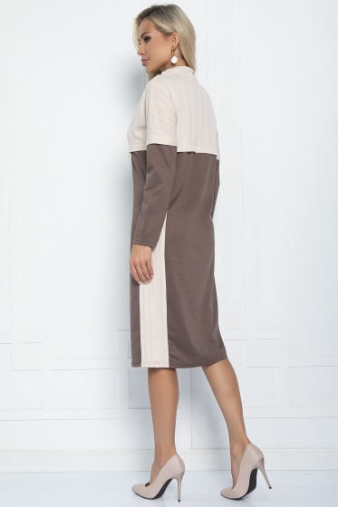 Платье Нарина (коричневое) П11196