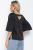 Блуза Покоряя сердца (черная) Б12431-1 Блуза Покоряя сердца (черная) Б12431-1
