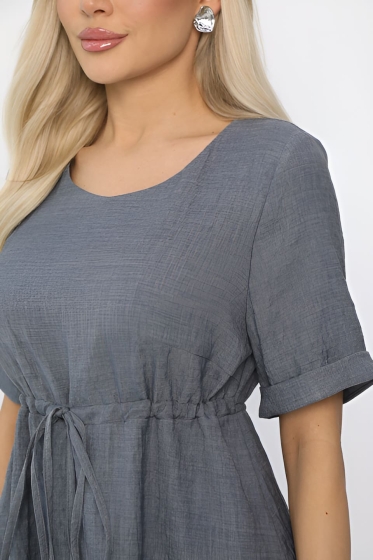 Платье Майя (серое) П13672-3М