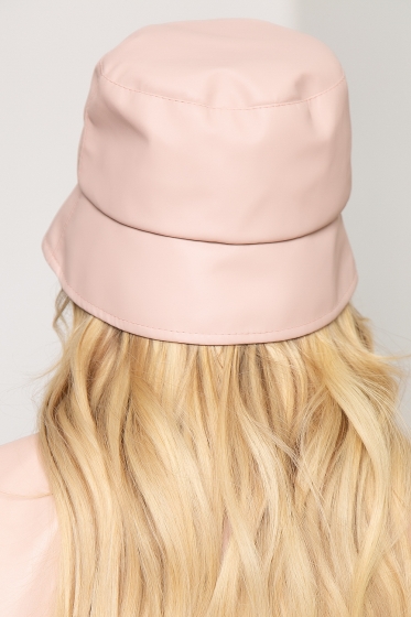 Панама из экокожи (пыльная роза) ПЭ4