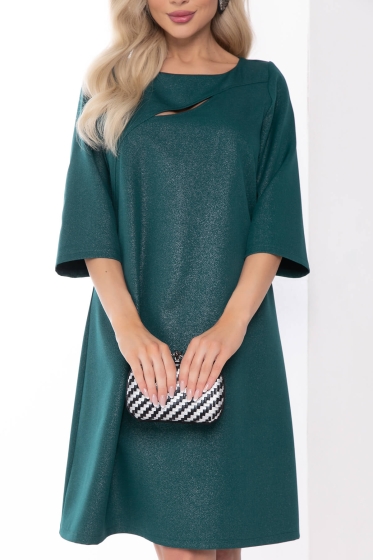 Платье "Показ мод" (изумруд) П8104