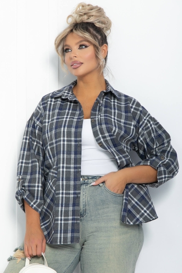 Рубашка Золушка НЬЮ (темно-серая) Б11865