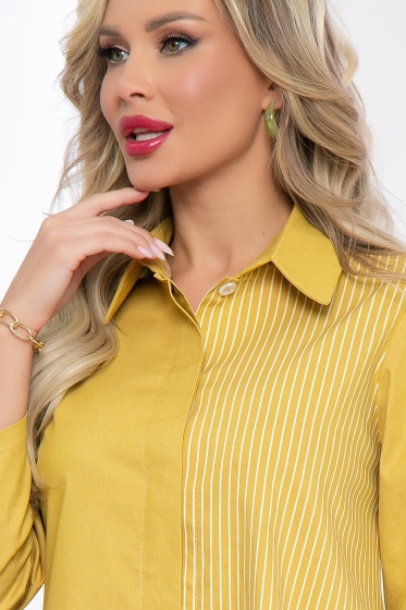 Платье "Бэлла" (горчица) П5418