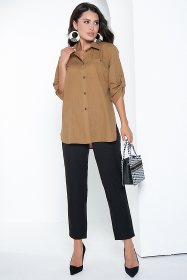 Рубашка "Марни" (горчица) Б2526