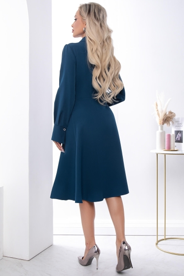 Платье "Соломия" П7318 (лазурно-синий)