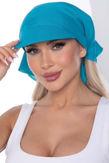 Косынка с козырьком (синий) КК61