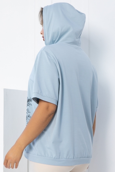 Блуза Мускат (серо-голубая) Б12770-20М