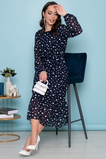 Платье "Флора" (блю) П3306