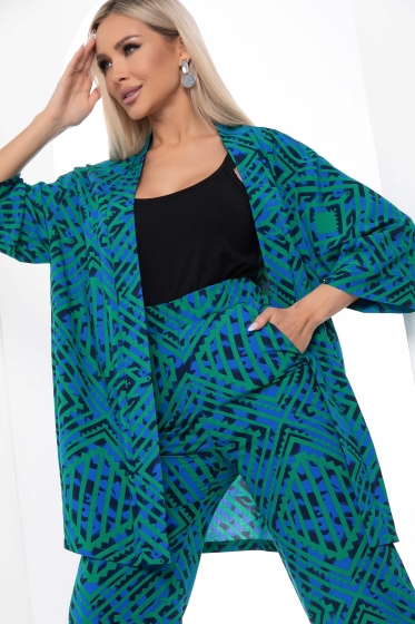 Костюм "Зарина" (сине-зеленый) К9005