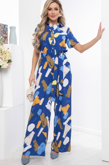 Комбинезон "Марсель" (блю/абстракция) К5870