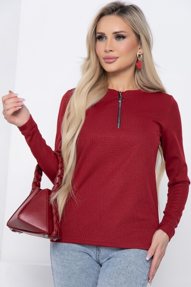 Джемпер "Чувство комфорта" (бордо) Б8676