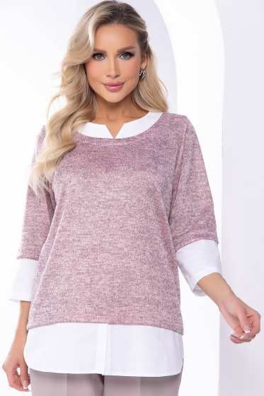 Джемпер "Нежный акцент" (розовая мечта) Б8154