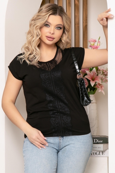 Блуза "Марисоль" (блэк) Б5269