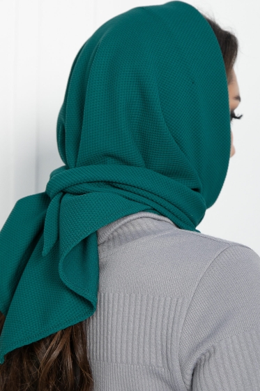 Косынка с подворотом (изумруд) КП23