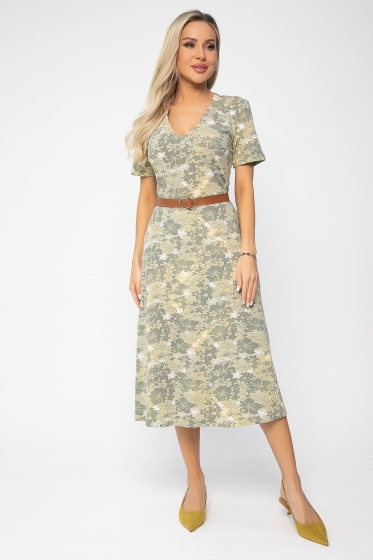 Платье Парижанка (зеленое) П13628-10М