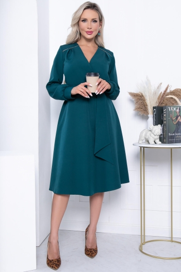 Платье "Леора" (изумруд) П7184