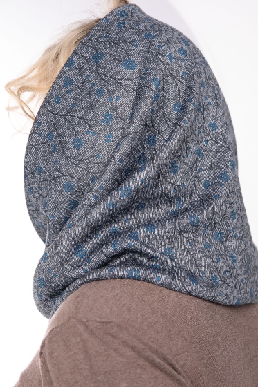 Снуд (голубые цветы) СТ6