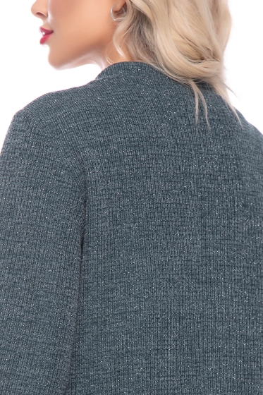 Платье "Секрет очарования" (темно-зеленое) П7677