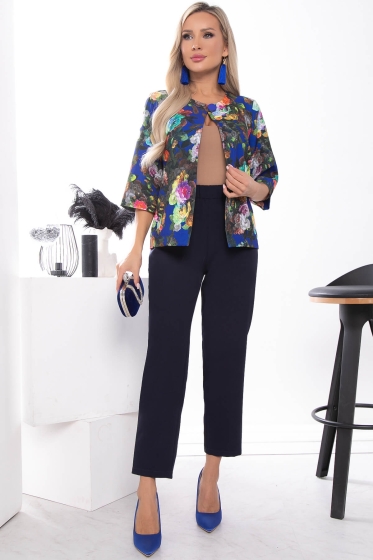 Жакет "Гизела" (цветы) Б7579