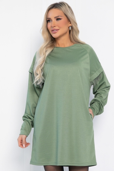 Платье Стелла (оливковое) П12706-5