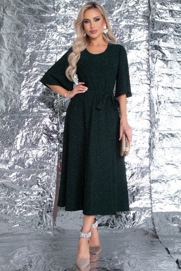 Платье "Ирина" (мерцающая бирюза) П7412