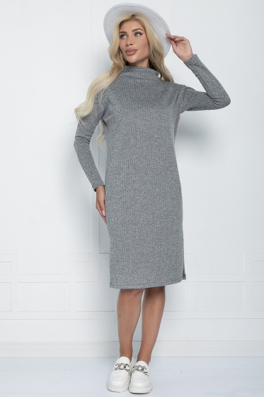 Платье В ритме мегаполиса (серое) П11123